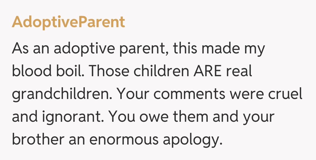 Comentariu de la AdoptiveParent
