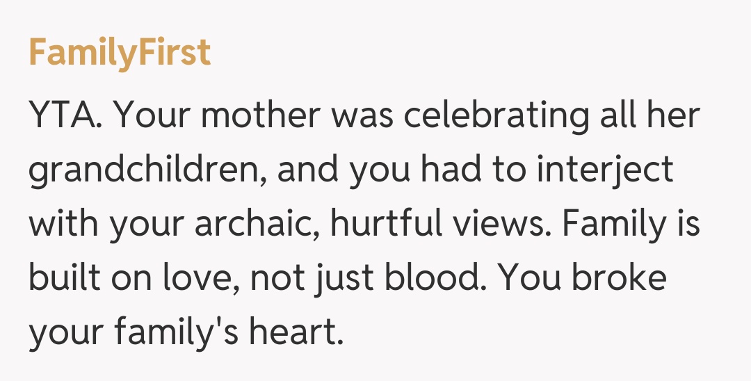 Comentariu de la FamilyFirst