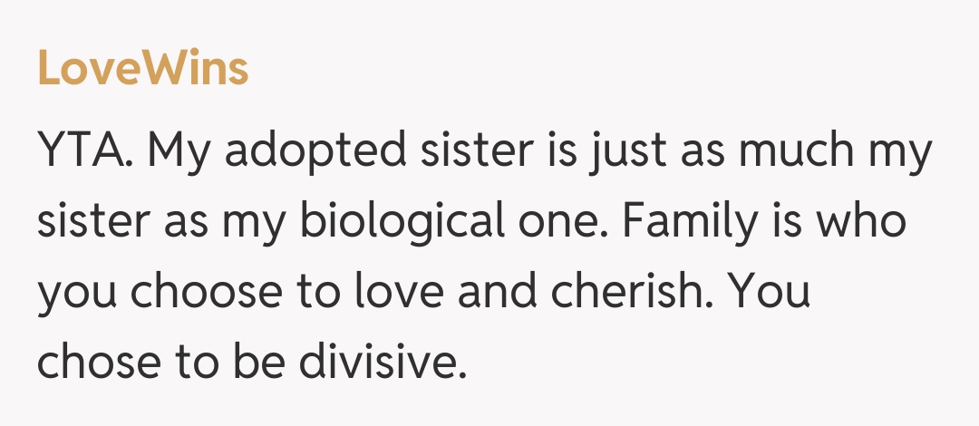 Comentariu de la LoveWins