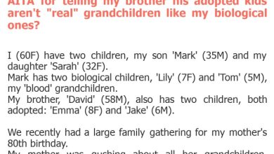 Photo of AITA for telling my brother his adopted kids aren’t “real” grandchildren like my biological ones?