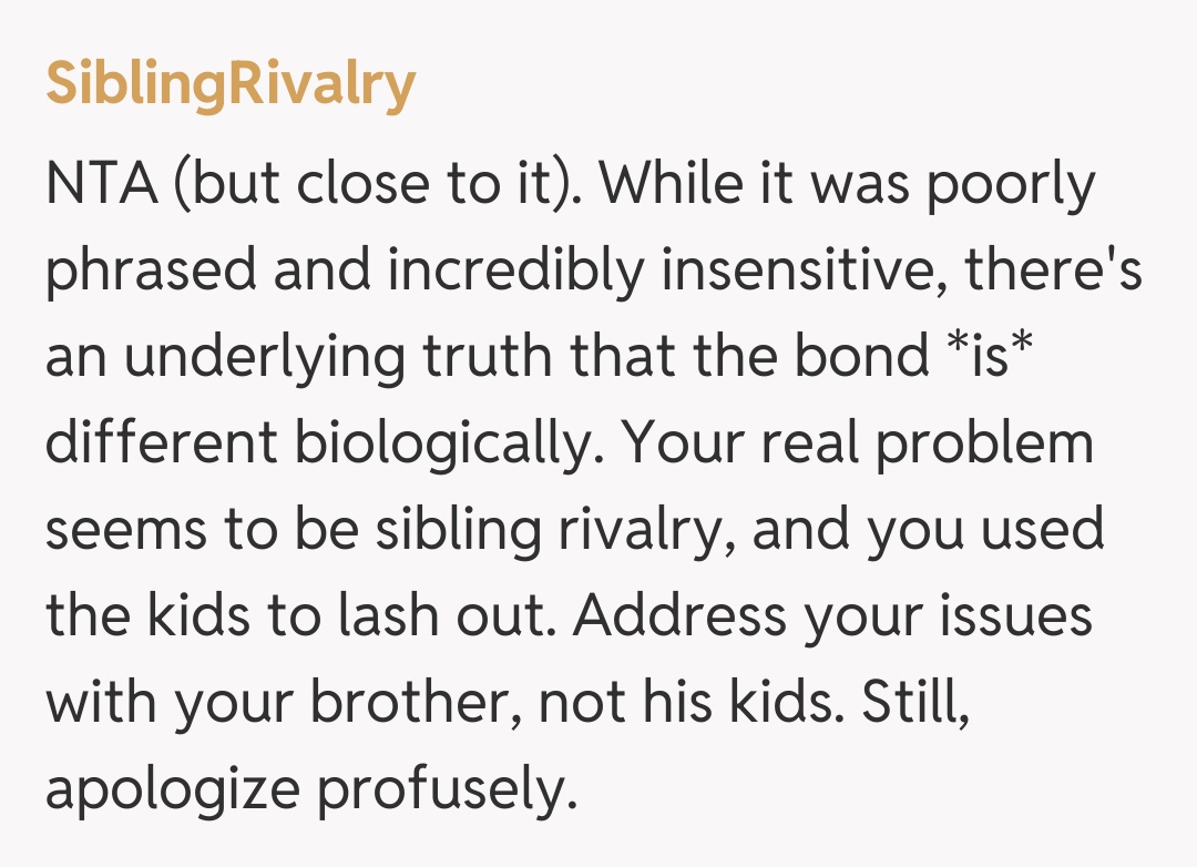 Comentariu de la SiblingRivalry