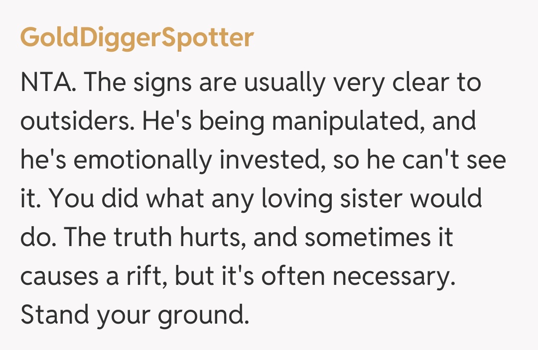 Comentariu de la GoldDiggerSpotter