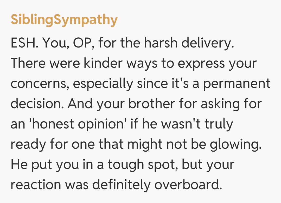 Comentariu de la SiblingSympathy