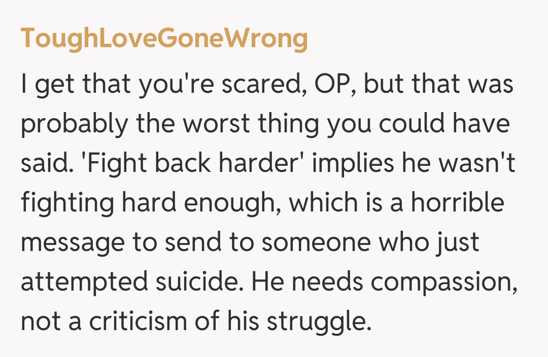 Comentariu de la ToughLoveGoneWrong