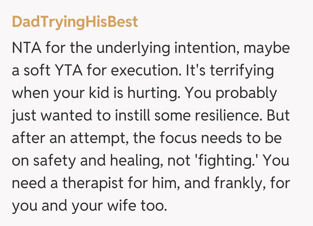 Comentariu de la DadTryingHisBest