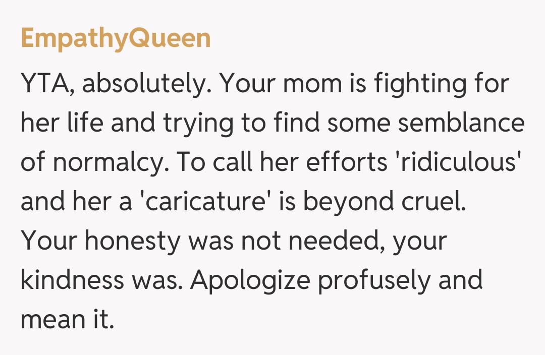 Comentariu de la EmpathyQueen