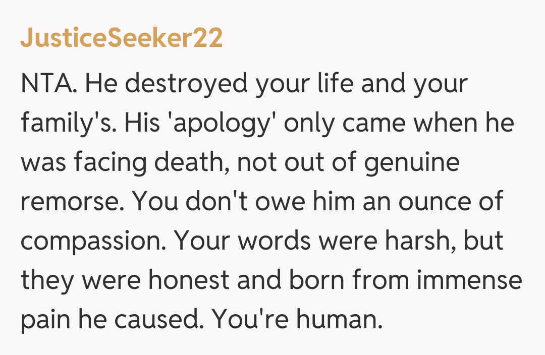 Comentariu de la JusticeSeeker22