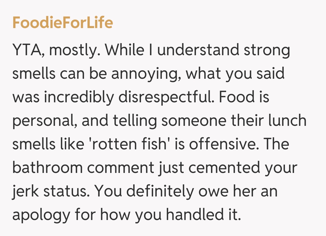 Comentariu de la FoodieForLife