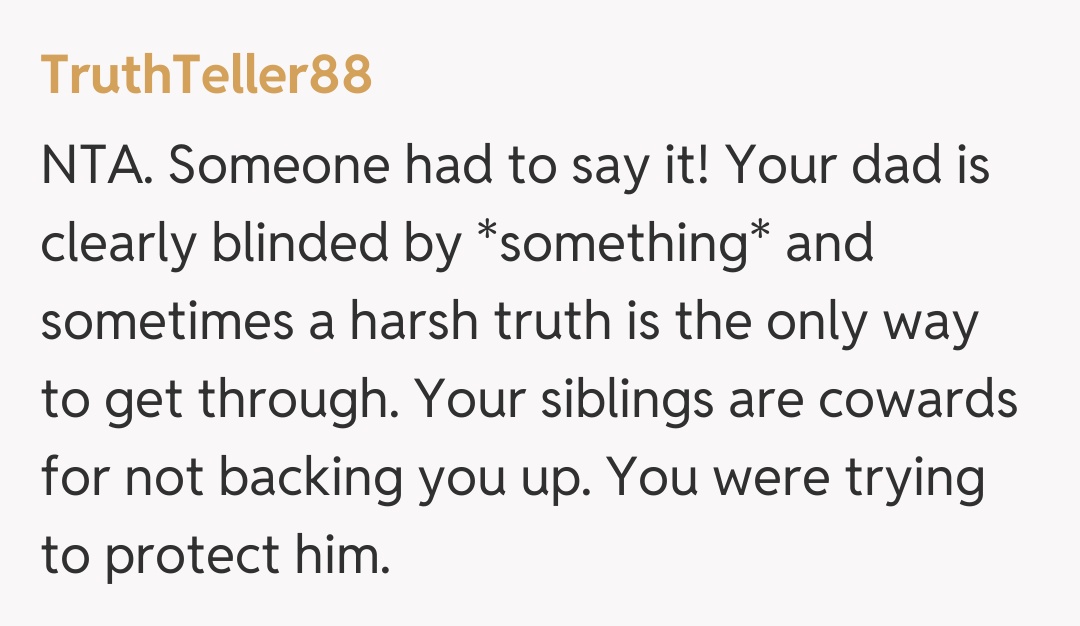 Comentariu de la TruthTeller88