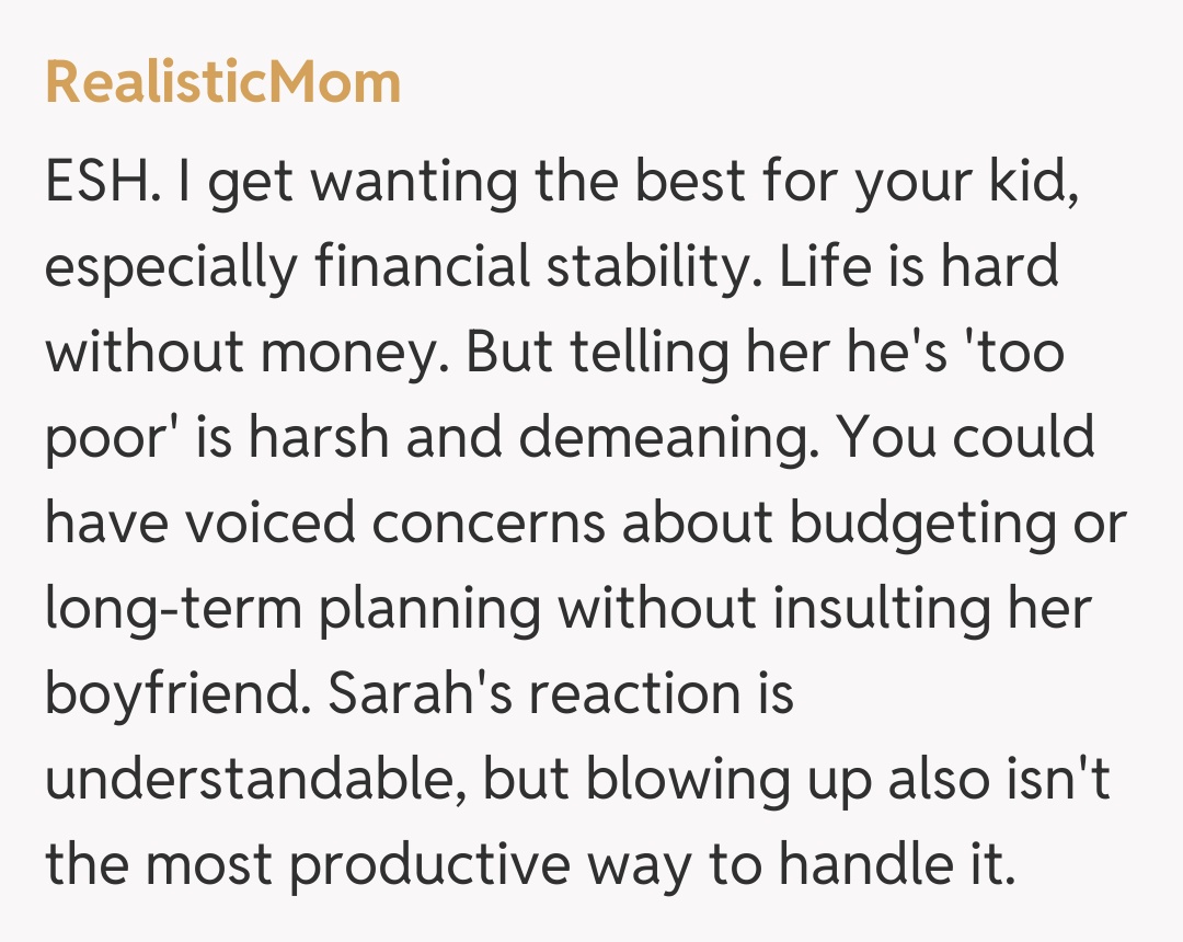 Comentariu de la RealisticMom