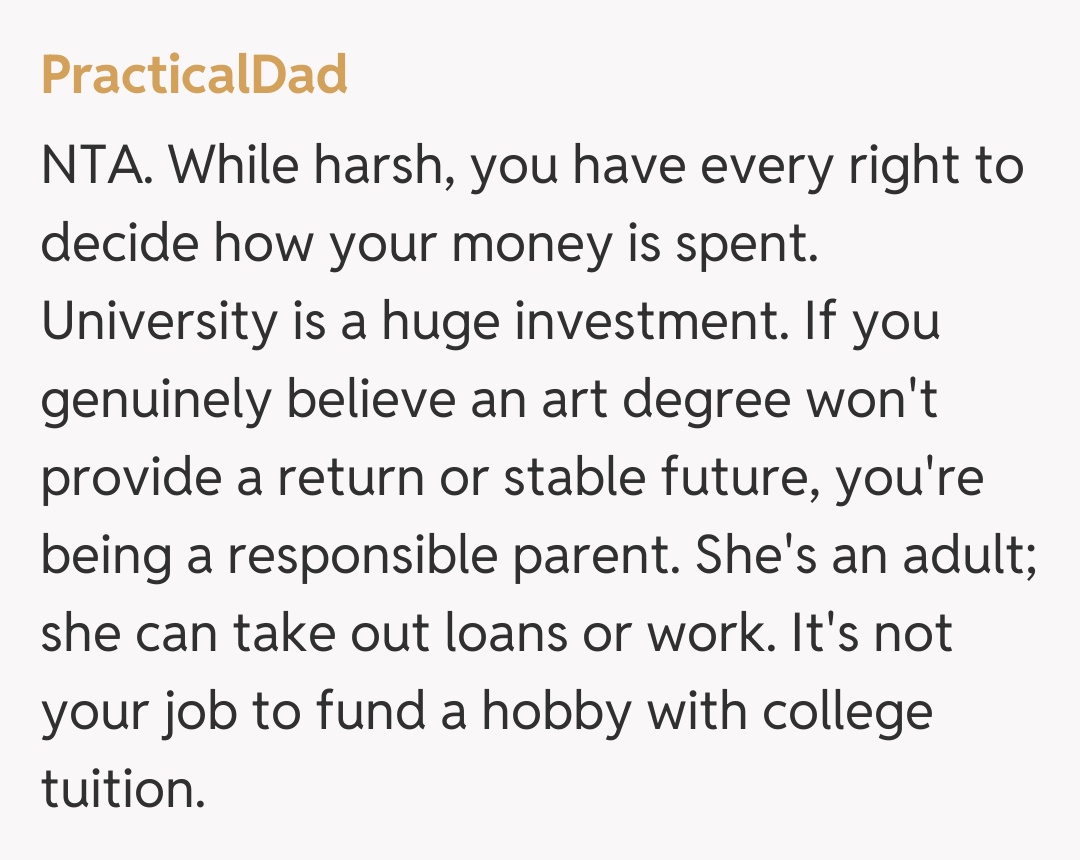 Comentariu de la PracticalDad