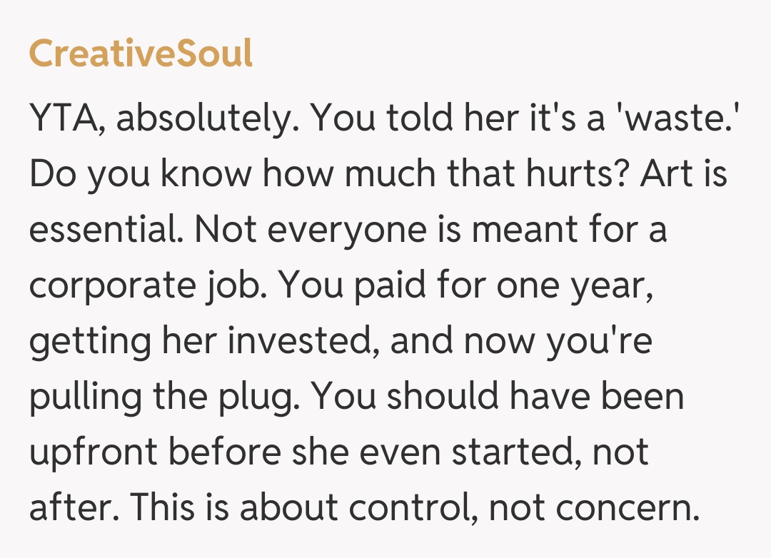 Comentariu de la CreativeSoul