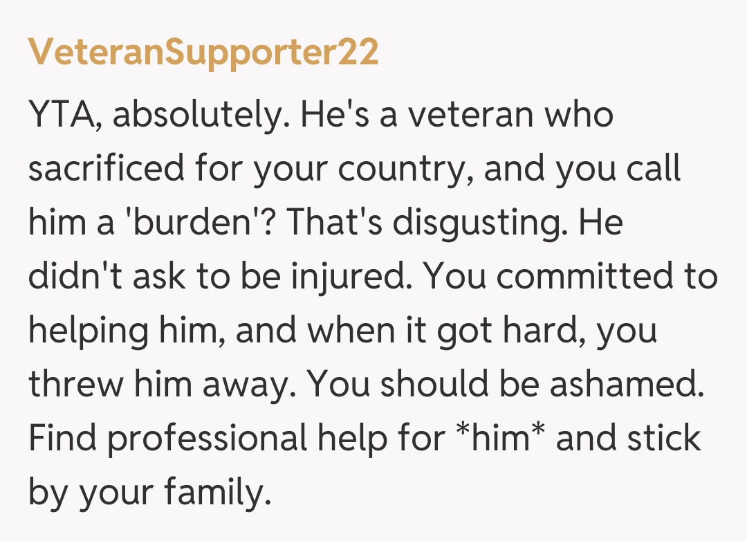 Comentariu de la VeteranSupporter22
