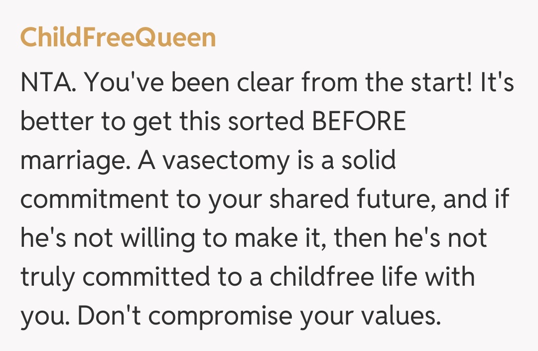 Comentariu de la ChildFreeQueen