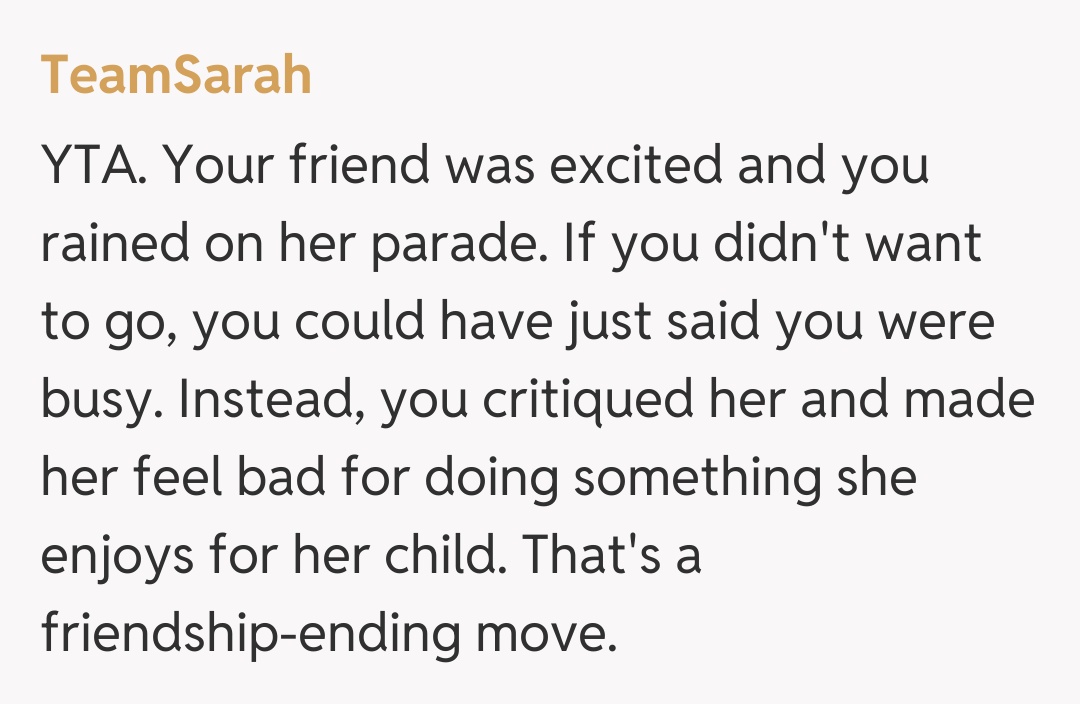 Comentariu de la TeamSarah