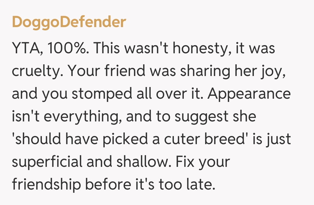 Comentariu de la DoggoDefender