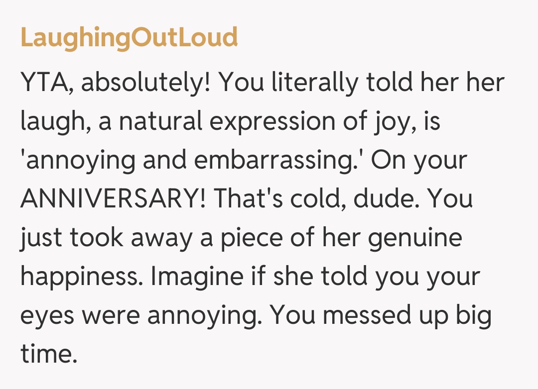 Comentariu de la LaughingOutLoud