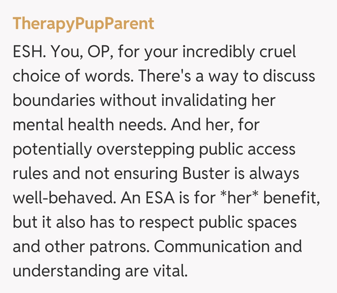 Comentariu de la TherapyPupParent