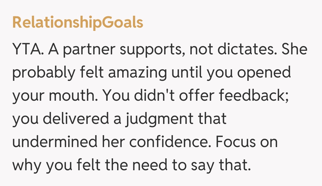 Comentariu de la RelationshipGoals