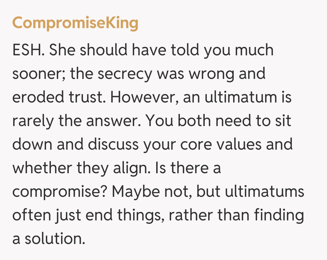 Comentariu de la CompromiseKing