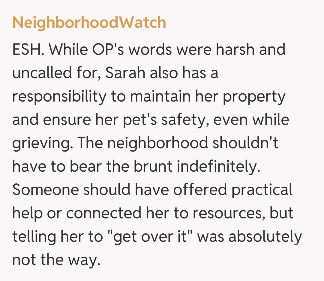 Comentariu de la NeighborhoodWatch