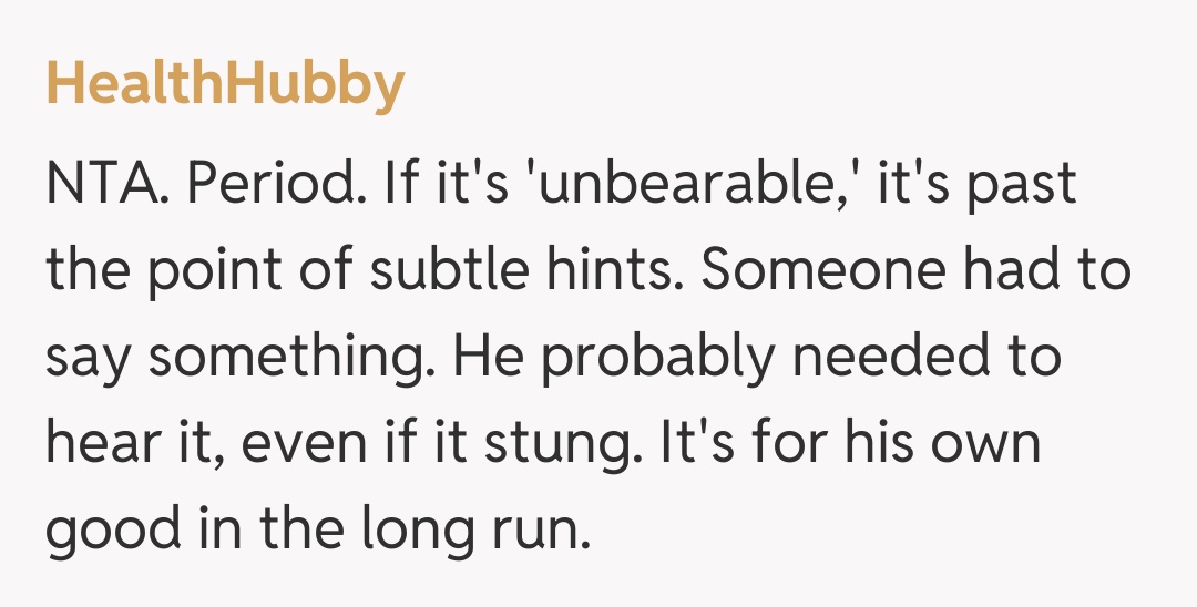 Comentariu de la HealthHubby