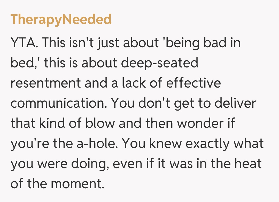 Comentariu de la TherapyNeeded