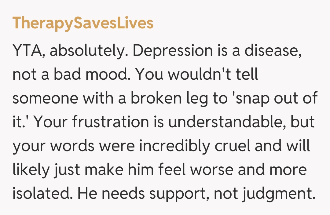 Comentariu de la TherapySavesLives