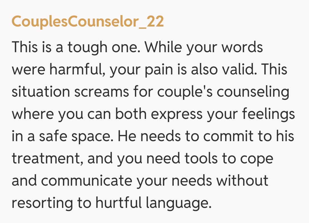 Comentariu de la CouplesCounselor_22