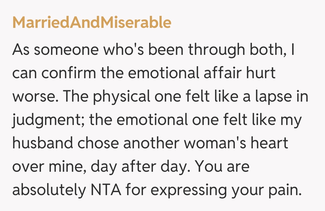 Comentariu de la MarriedAndMiserable