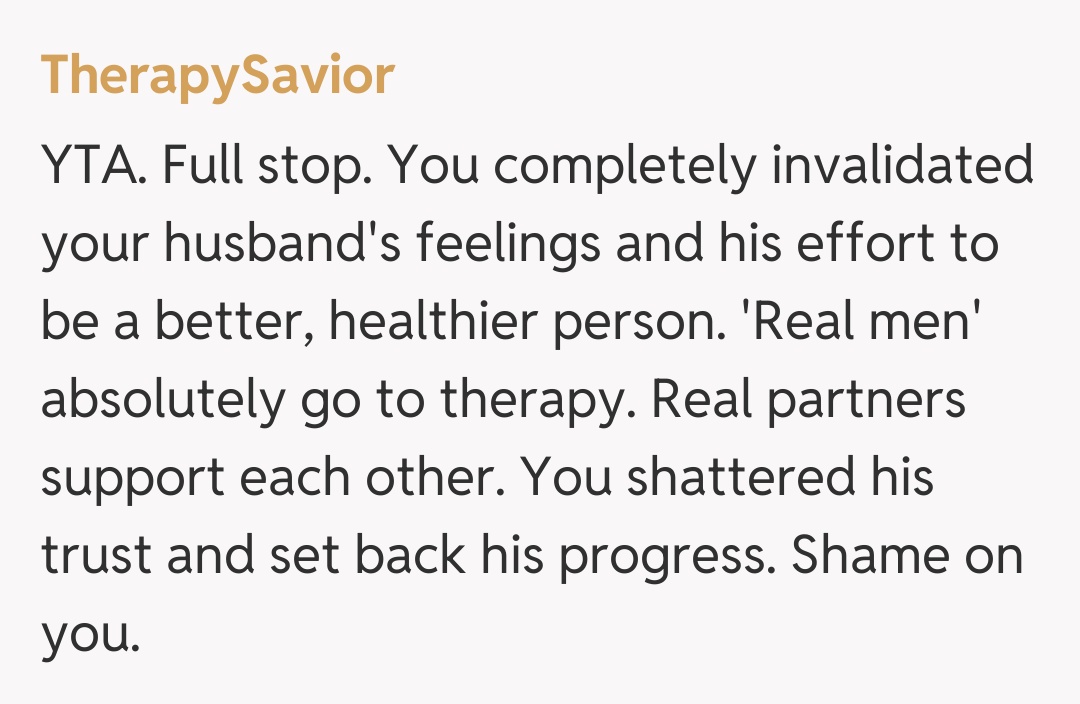 Comentariu de la TherapySavior