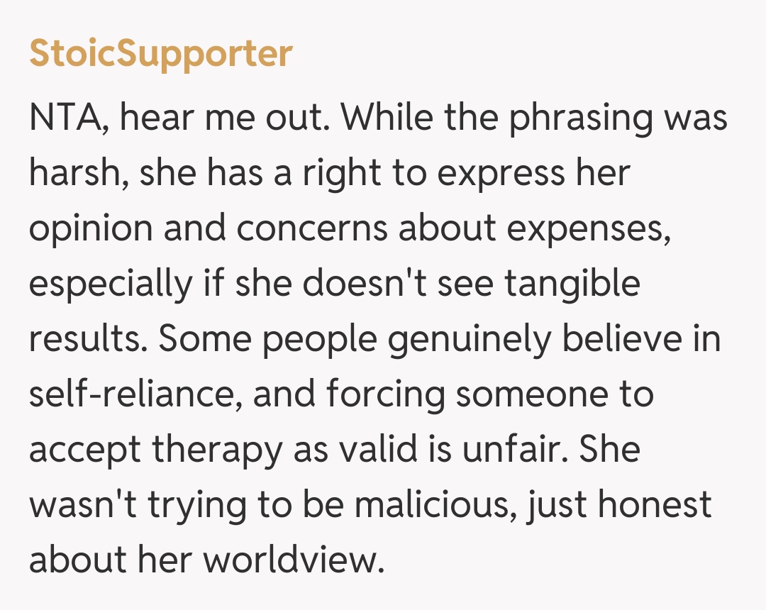 Comentariu de la StoicSupporter