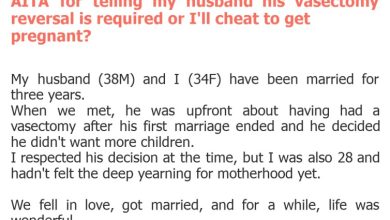 Photo of AITA for telling my husband his vasectomy reversal is required or I’ll cheat to get pregnant?