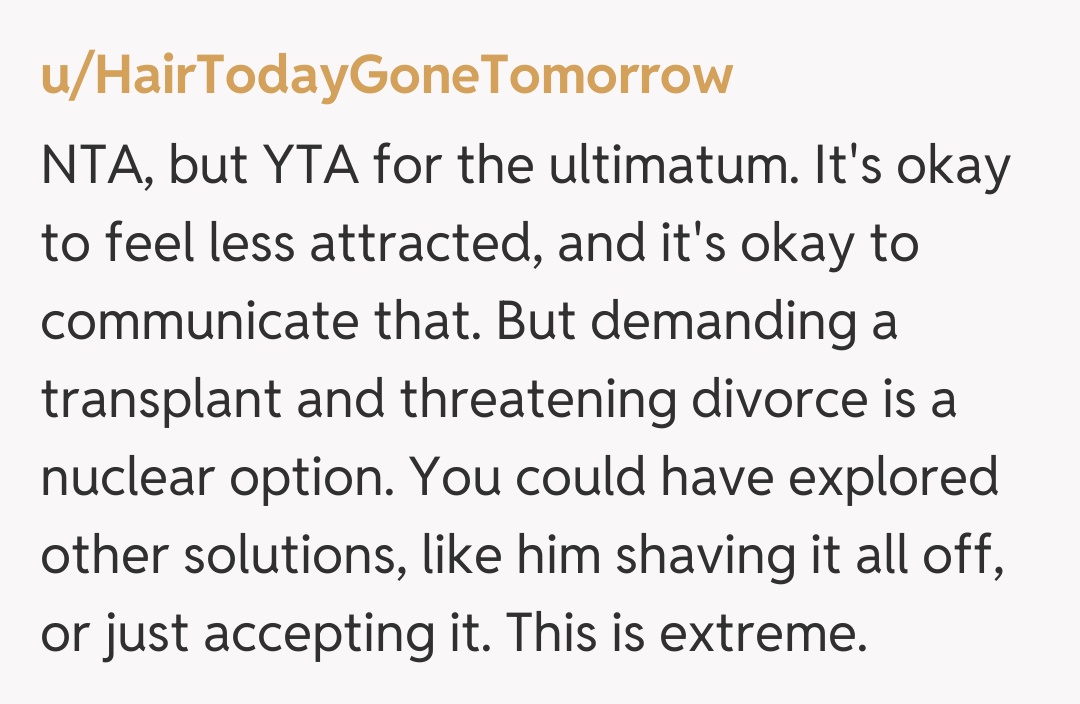 Comentariu de la u/HairTodayGoneTomorrow