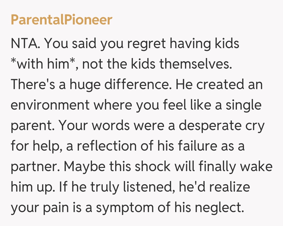 Comentariu de la ParentalPioneer