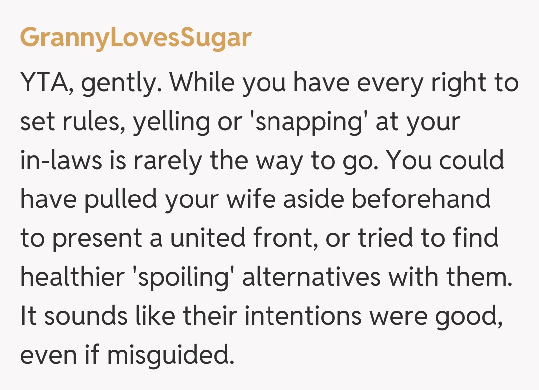 Comentariu de la GrannyLovesSugar