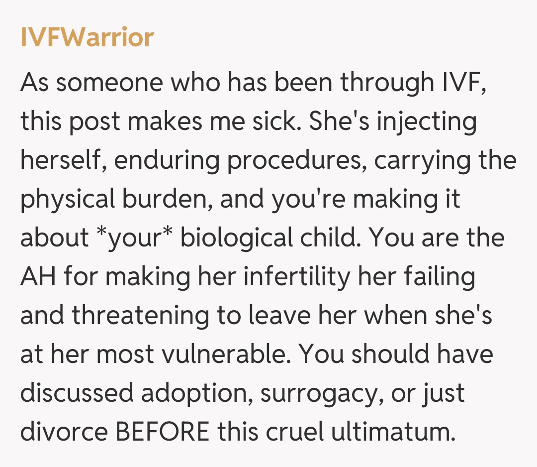 Comentariu de la IVFWarrior