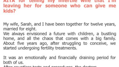 Photo of AITA for telling my infertile wife that I’m leaving her for someone who can give me kids?