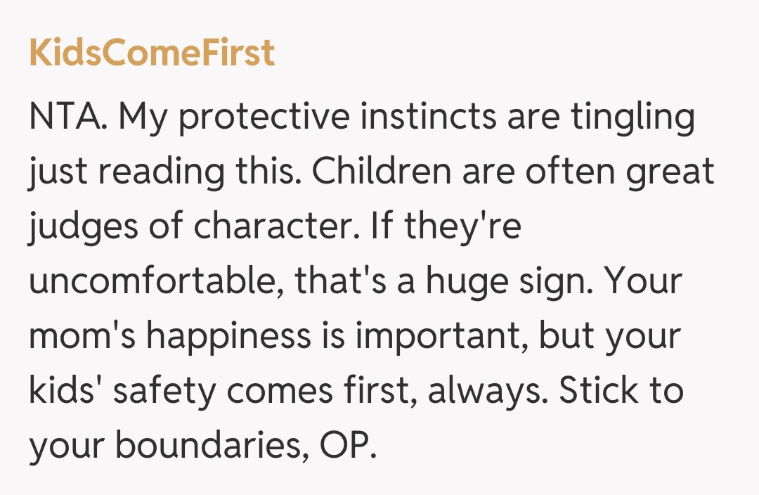 Comentariu de la KidsComeFirst