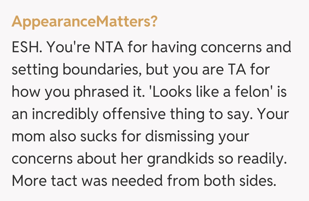 Comentariu de la AppearanceMatters?