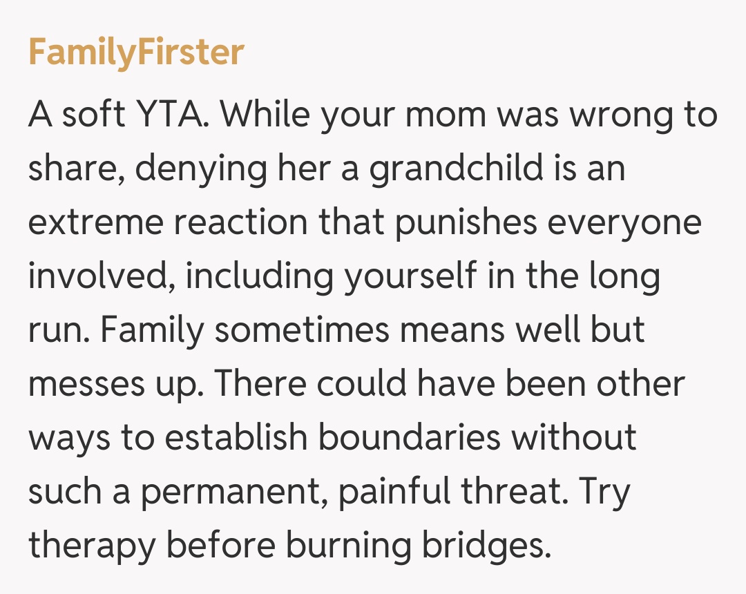 Comentariu de la FamilyFirster