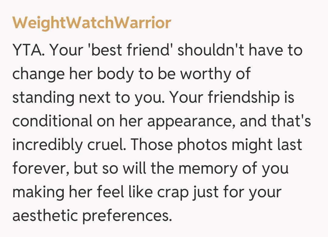 Comentariu de la WeightWatchWarrior