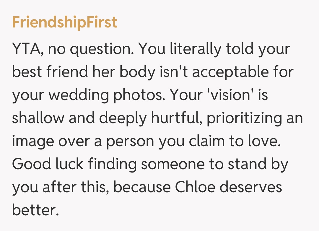 Comentariu de la FriendshipFirst