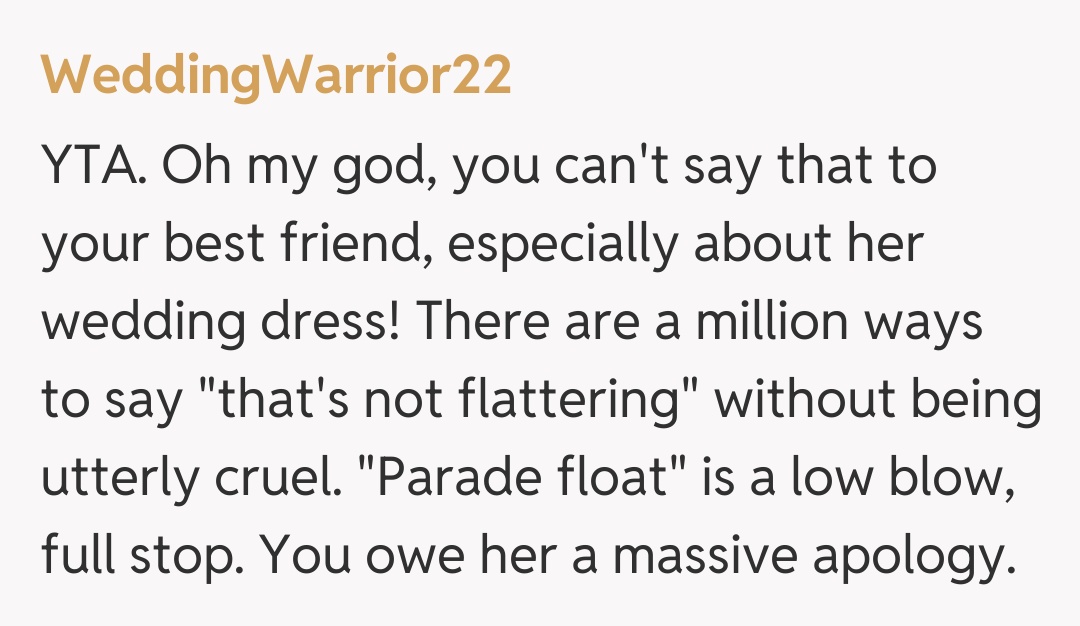 Comentariu de la WeddingWarrior22