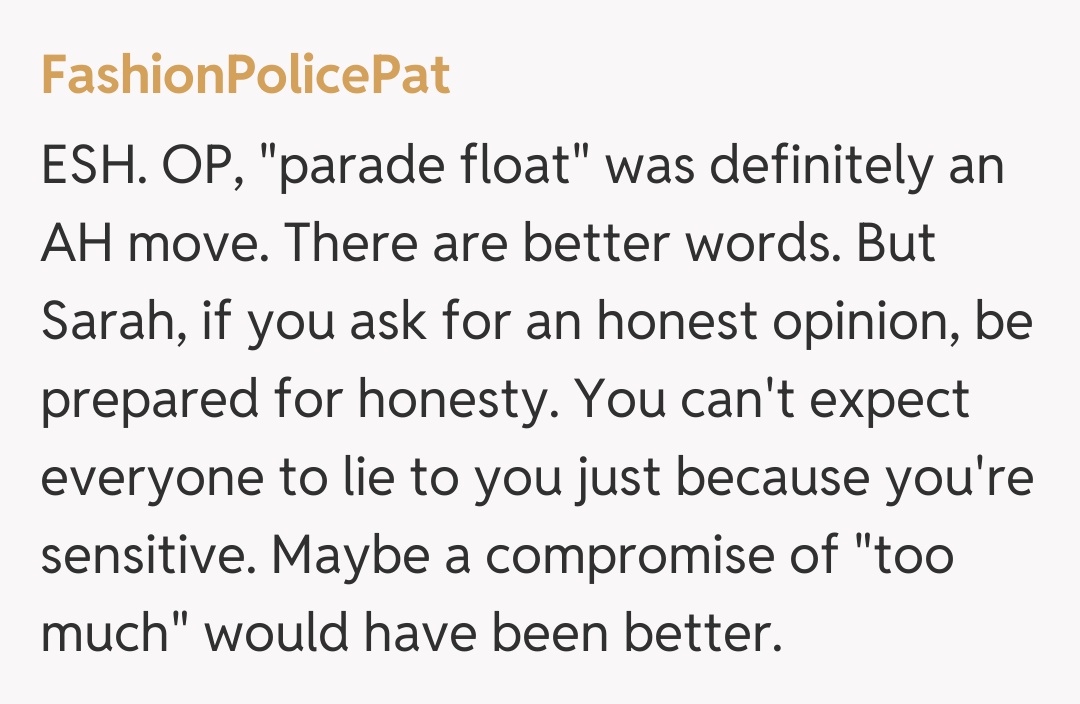 Comentariu de la FashionPolicePat