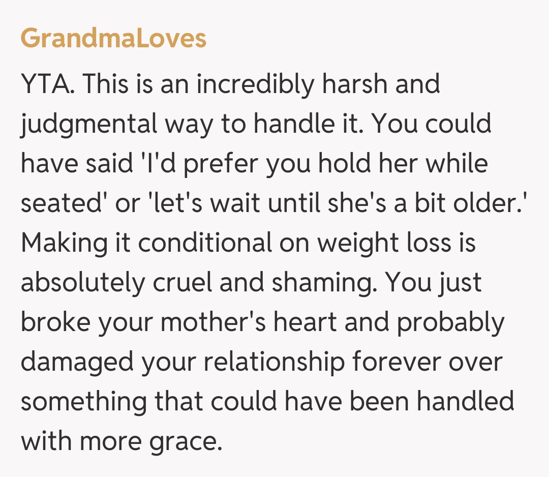 Comentariu de la GrandmaLoves