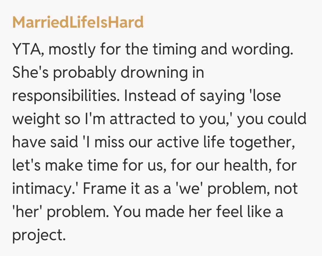 Comentariu de la MarriedLifeIsHard