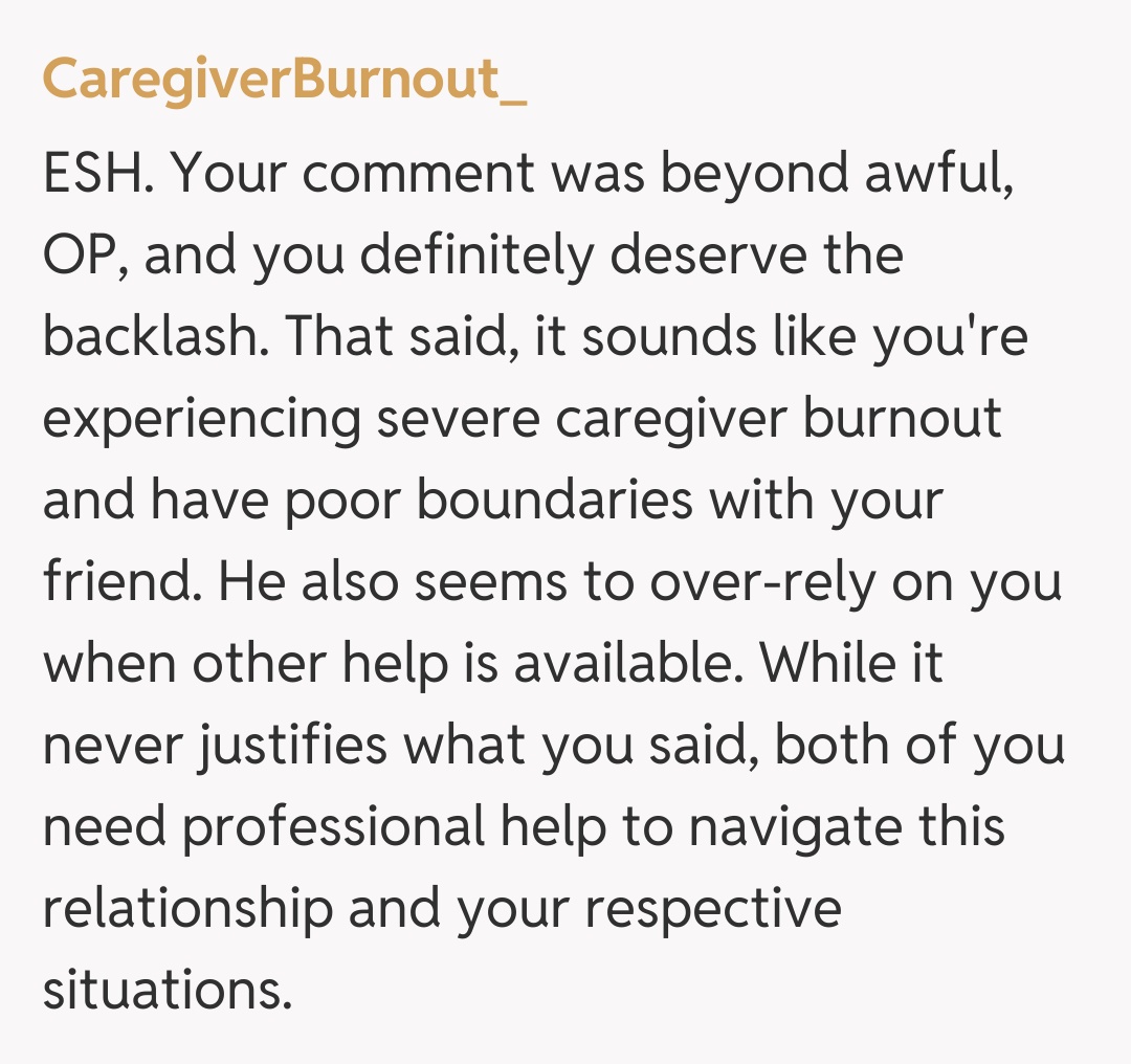 Comentariu de la CaregiverBurnout_