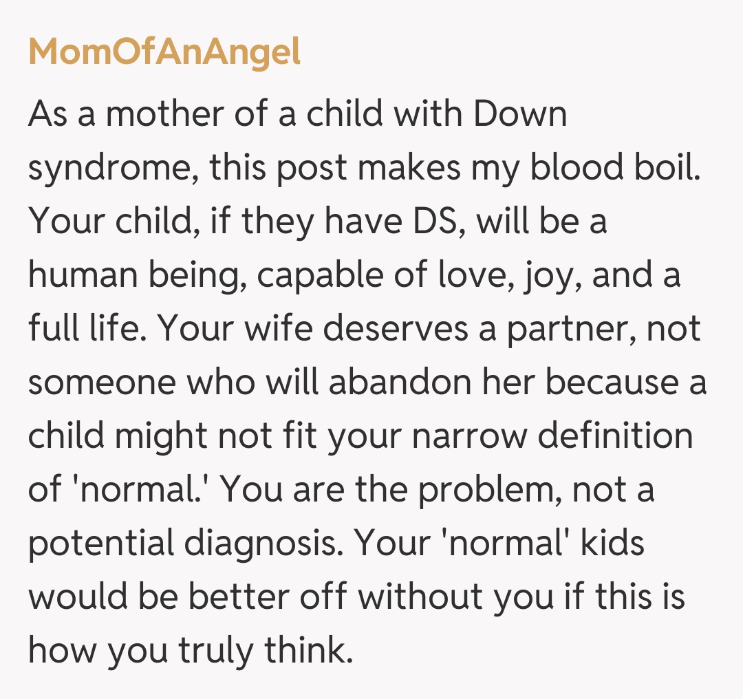 Comentariu de la MomOfAnAngel