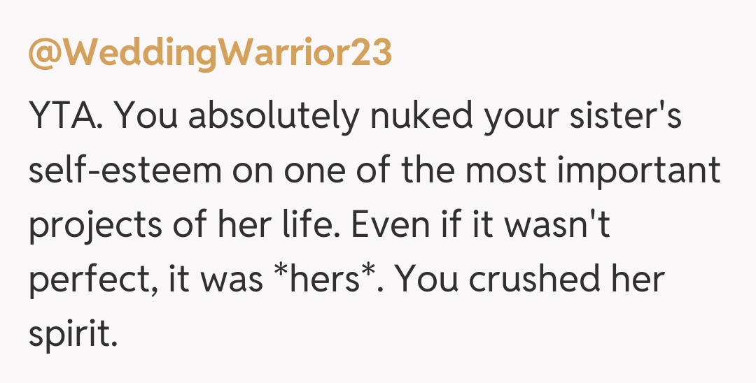 Comentariu de la @WeddingWarrior23